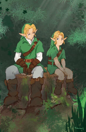 adult and young Link